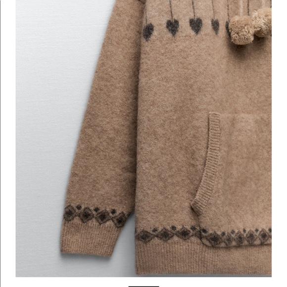 Wool blend oversized sweatshirt. - Picture 3 of 4